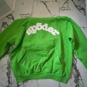 Green Sp5der Hoodie
